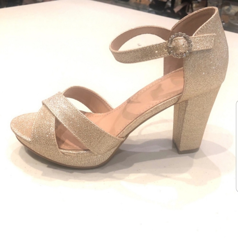 Champagne Platform Heels